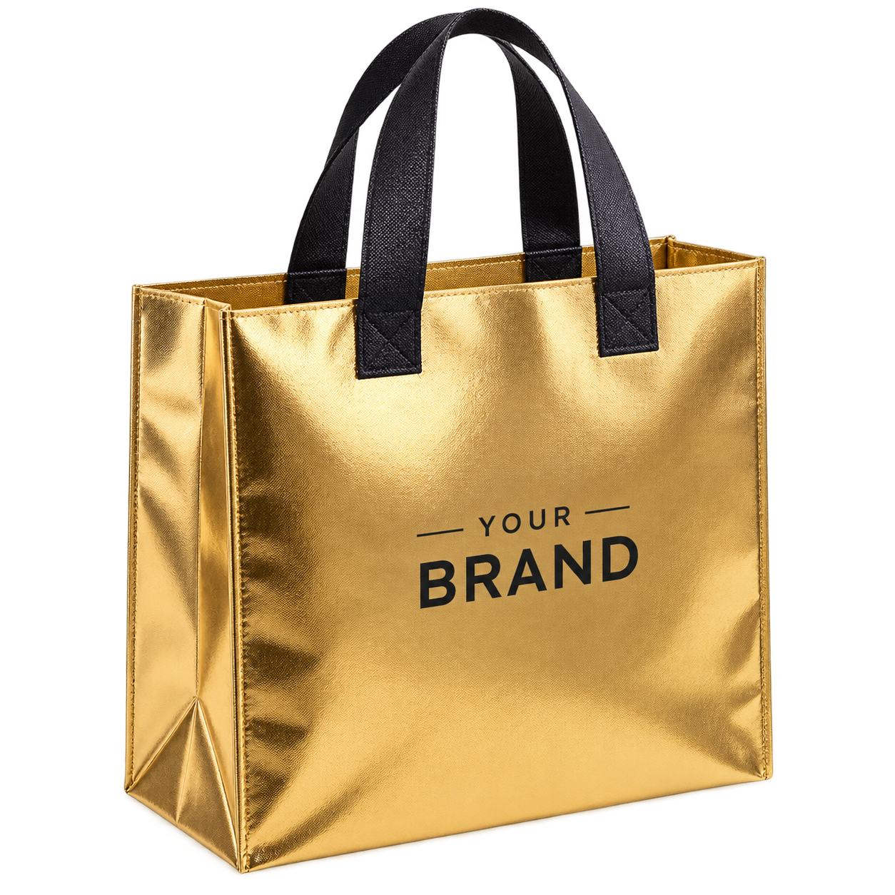 Metalized Laminated Gift Bag — Custom GSM & Size