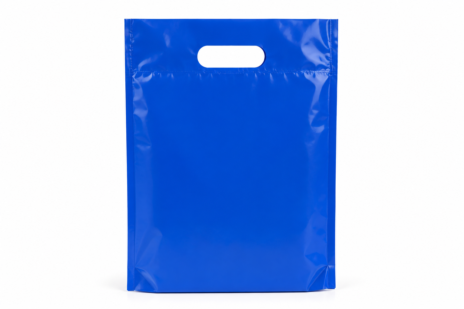 Coloured Plastic D-Cut Retail Bag 10×14